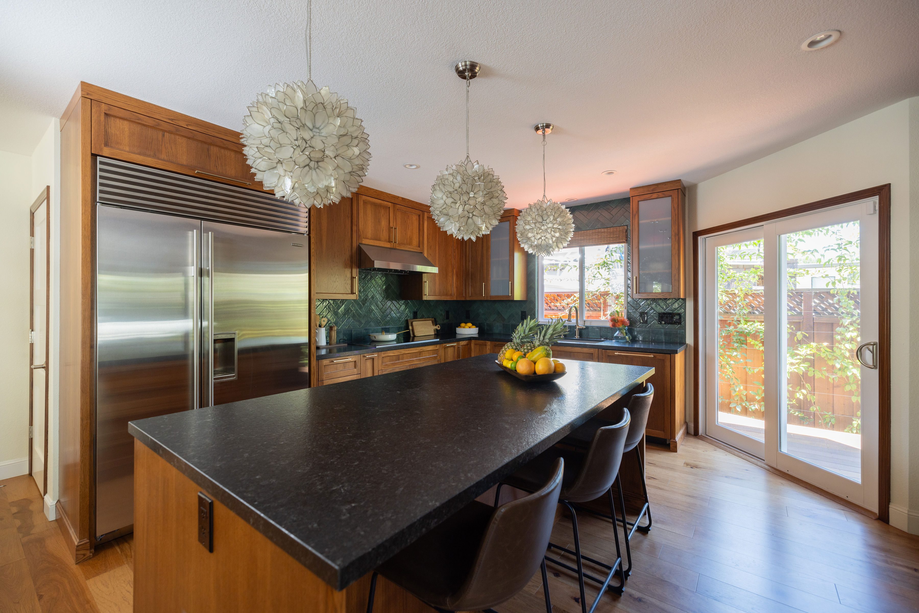 Rustic kitchen island countertop in Santa Clara