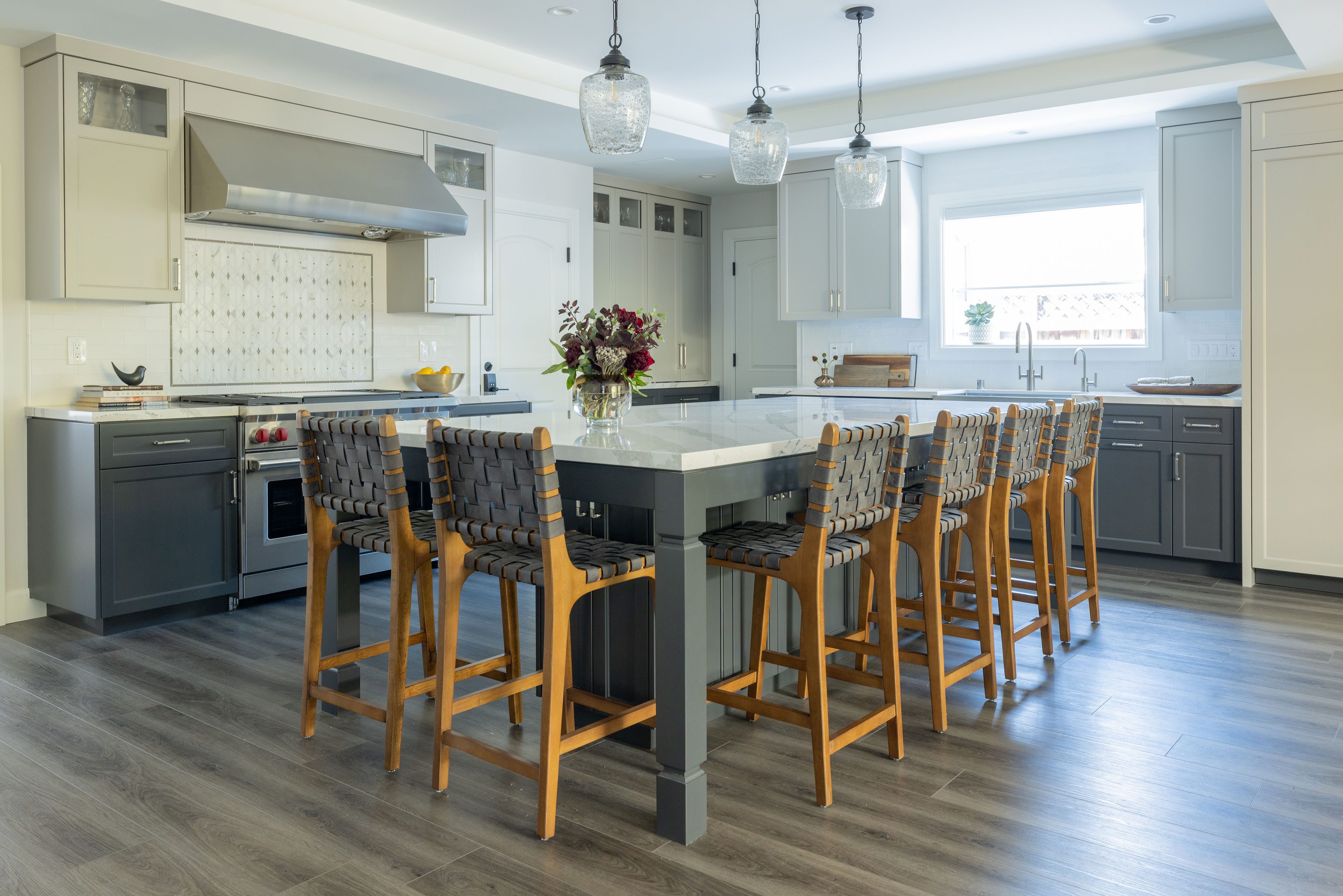 LVP or engineered wood is often an affordable and durable option for kitchen flooring.